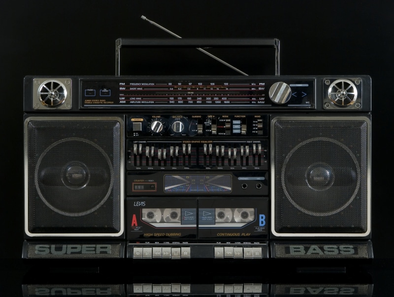 antique, obsolete, noise, black, technology, speaker, sound recording equipment, old, grey, audio equipment, music, indoors, classic, stereo, radio, Levis 161