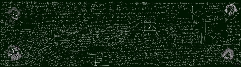 matha, einstein, albert, board, math, mathematique, craie, chalk, screen, 4K, dual, monitor, tableau