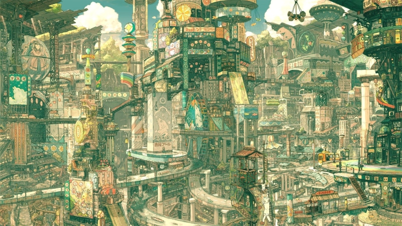 futuristic, 2K, Imperial Boy, fantasy city, drawing, futuristic city, city