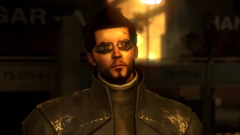 adult, sunglasses, mask, fashion, focus on foreground, young adult, headshot, portrait, one person, men, disguise, young men, Deus Ex: Human Revolution