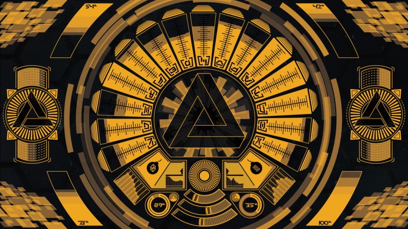 Abstergo Industries, 1080P, sound, Deus Ex: Human Revolution, Penrose triangle, geometry, interfaces, Deus Ex