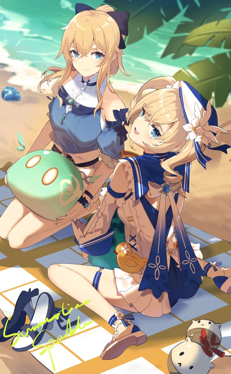 Jean (Genshin Impact), 2K, anime girls, Genshin Impact, barbara (genshin impact)