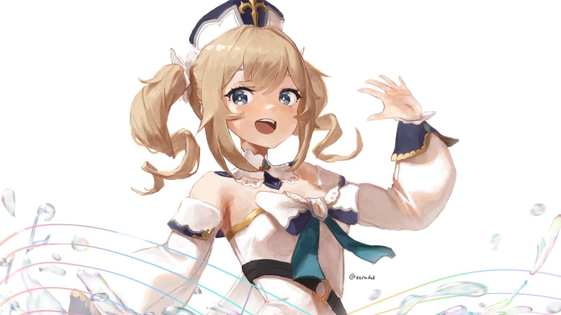1080P, anime girls, barbara (genshin impact), Genshin Impact