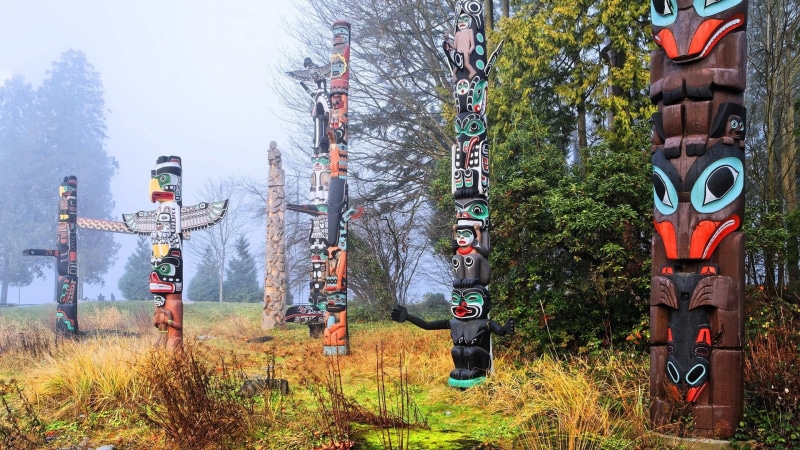 totems, indians, old west, nice, blue, grove, manitou, widescreen, beije, poles, peisaje, 1080P, paisaje, seven, cold, wings, vultu, chefne