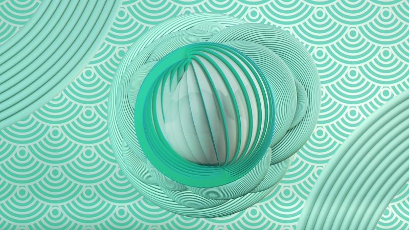 concentric, creativity, design, striped, studio shot, spiral, textile, abstract, circle, full frame, rolled up, 2K, shape, still life, pattern, green color