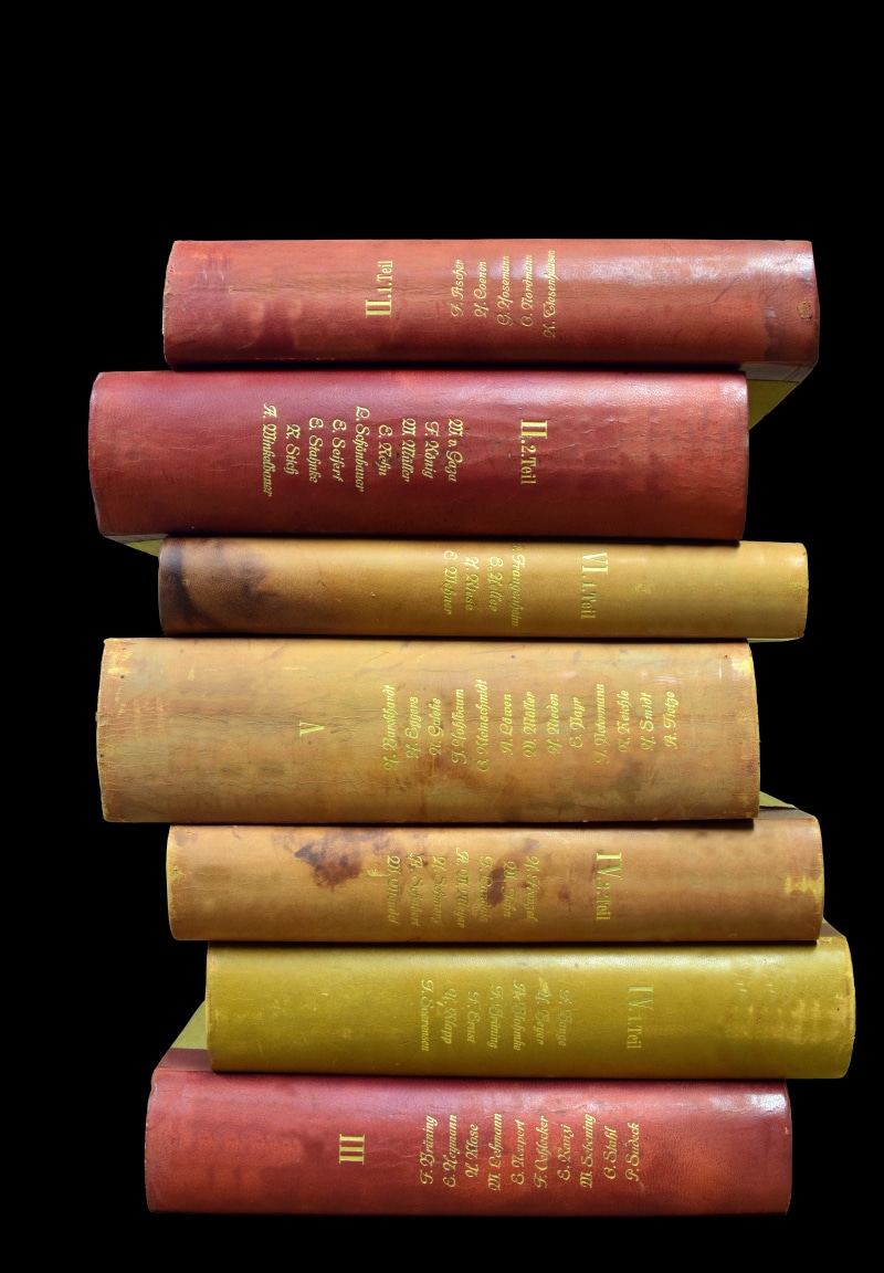 studio shot, stacked, used books, know, no people, education, choice, black background, bound, books, antiquariat, book, 5K, large group of objects, spine