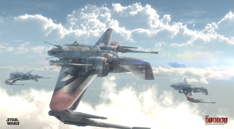 day, motion, nature, arc, star, on the move, plane, mid-air, mode of transportation, low angle view, transportation, wars, clones, outdoors, sky, Movies