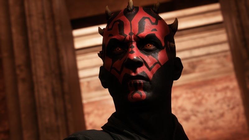 mask - disguise, horror, darth maul, spooky, celebration, portrait, indoors, front view, people, ea games, human body part, obscured face, 2K, unrecognizable person