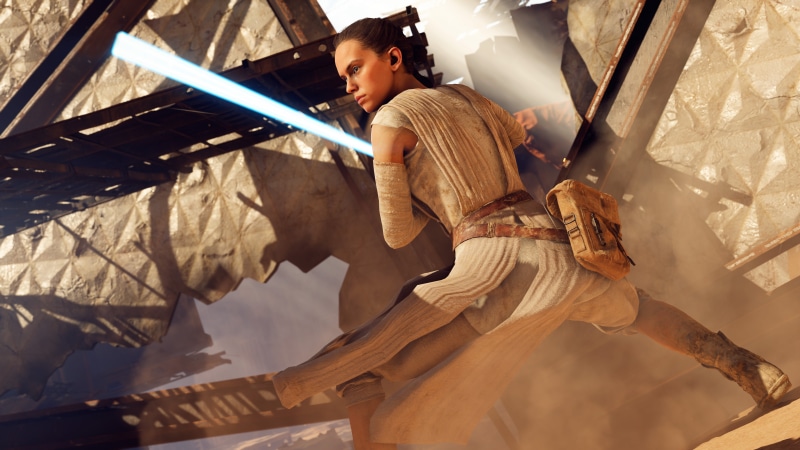 xbox games, 4k, indoors, sitting, hd, 2017 games, pc games, low angle view, beautiful woman, 8K, star wars battlefront 2, leisure activity, young adult