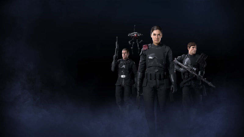 mid adult, 5k, looking at camera, men, adult, studio shot, weapon, indoors, people, star wars battlefront 2, 2017 games, group of people, portrait, 4k