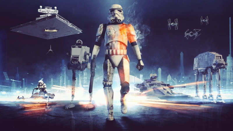 Battlefield, AT-AT Walker, Clone Trooper, Star Destroyer, Star Wars, Soldier, Star Wars Battlefront, 1080P