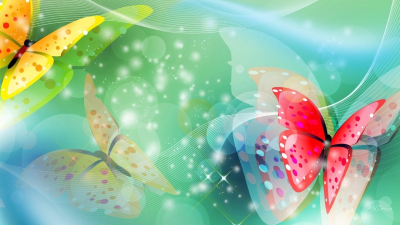 papillon, red, luster, glitter, gleam, yellow, 1080P, butter, glint, twinkle, aqua, scintillate, lustre, blue, oh, butterflies, butterfly, illustration