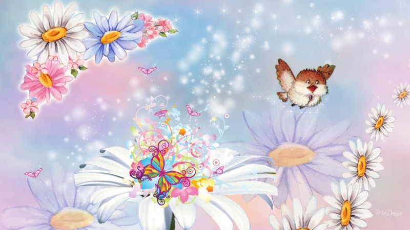 luster, gleam, papillon, twinkle, scintillate, promises, bird, 1080P, butterfly, wishes, lustre, glint, flowers, glitter