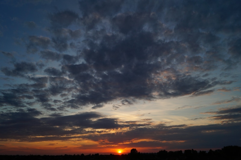 scenics, scenics - nature, twilight, dawn, sunbeam, morning, orange color, storm, reflection, mysterious, gorgeous, summer, view, amazing, silhouette, orange