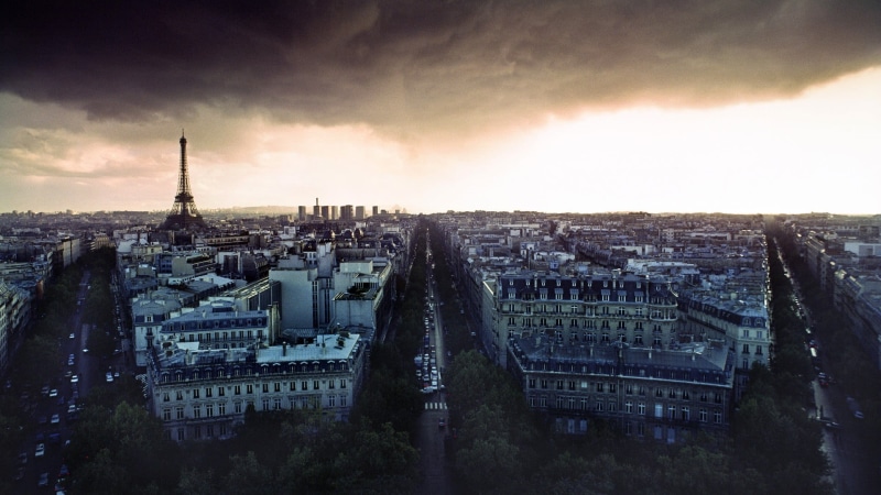 tower, 1080P, cloud - sky, France, crowded, the past, travel destinations, history, travel, street, eiffel, outdoors, building exterior, city, Paris, sky