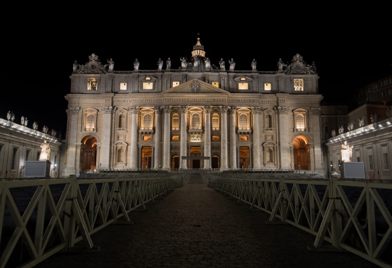 city, government, basillica, travel destinations, st. peters basilica, railing, facade, the past, building exterior, architectural column, no people, history