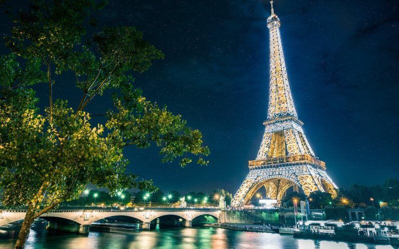 city, eiffel, The Eiffel Tower, 4K, tower, Paris, Eiffel Tower, Night