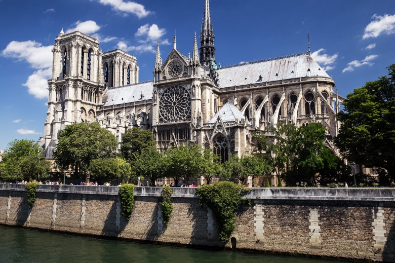 paris, notre, Notre Dame, architecture And Buildings, 4K, spire, no people, cloud - sky, building, notre Dame De Paris, urban, bridge - Man Made Structure