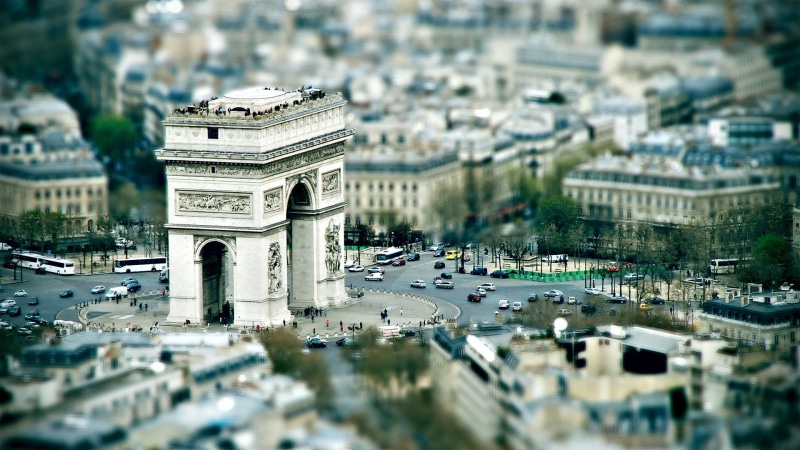 street, tilt, cityscape, hd, 1080P, paris, de, shift, arc, triomphe