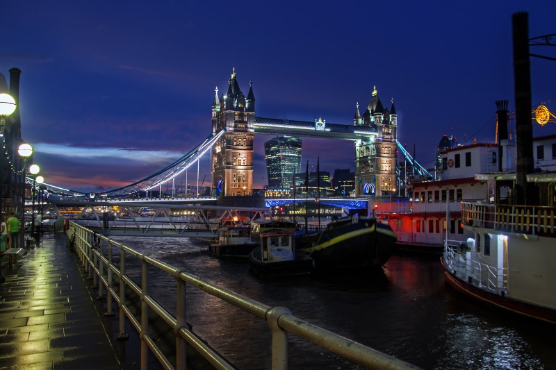urban Scene, england, uK, passenger craft, building exterior, illuminated, places of interest, thames River, night, travel destinations, connection, tourism