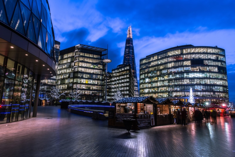 office Building, tower, downtown District, city, uK, building, sky, night, england, reflection, Image, Canon 6D, architecture, building Exterior, nature