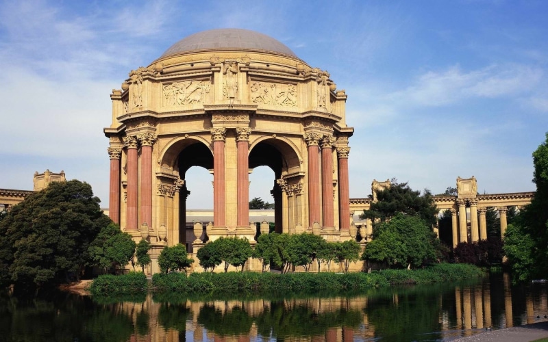 history, gazebo, nature, travel, plant, cultures, urban Scene, white, travel Destinations, palace of fine arts, monument, concrete, famous Place, tree