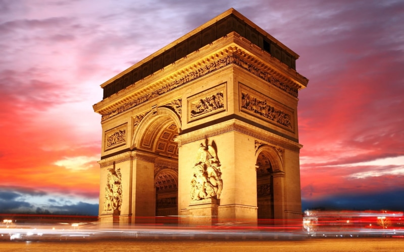 building Exterior, motion, twilight, built Structure, 720P, art and craft, dusk, no people, blurred motion, french Culture, monument, architecture, famous Place