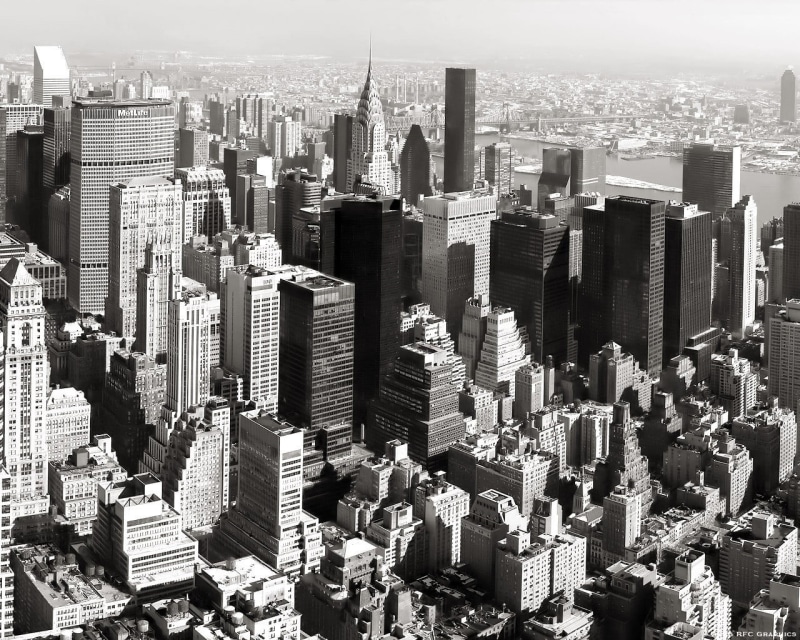 crowded, photo, built structure, modern, downtown district, financial district, residential district, New York City, high angle view, state, office, aerial view