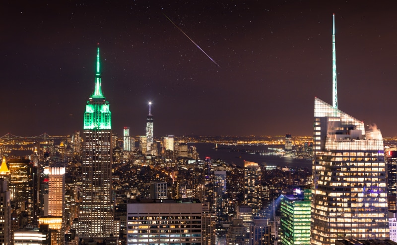 tourism, shootingstar, unitedstates, built structure, star, View, new, Urban, 5K, visit, tall - high, shooting, Photoshop, buildings, Travel, City, Night