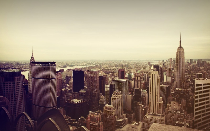 new, Manhattan, tall - high, tower, city, Empire State Building, built structure, landscape, 1080P, building, building exterior, crowded, USA, sky, nature