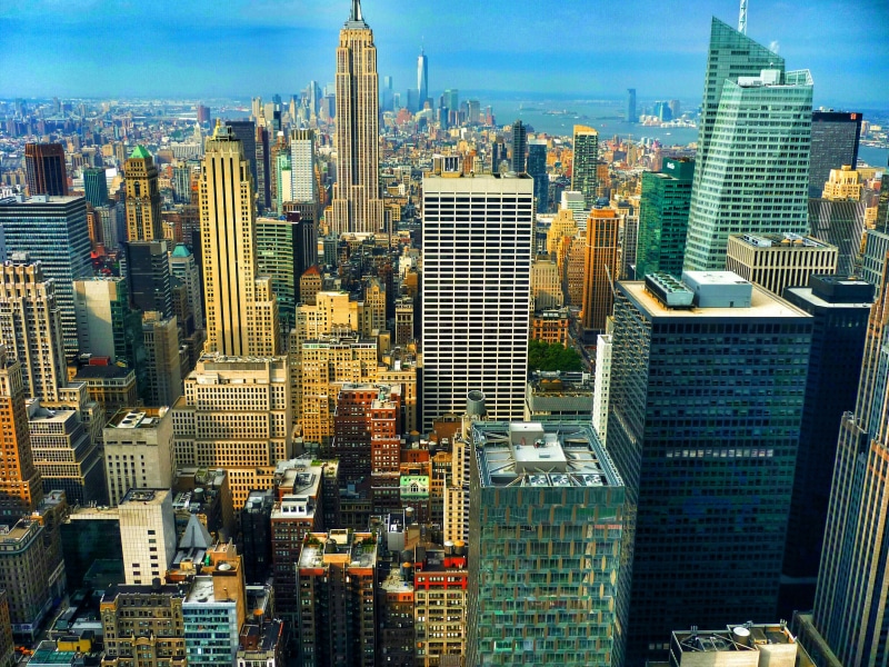 office, crowd, 2K, Empire State Building, financial district, tower, high, landscape, city, cityscape, downtown district, architecture, buildings, Manhattan