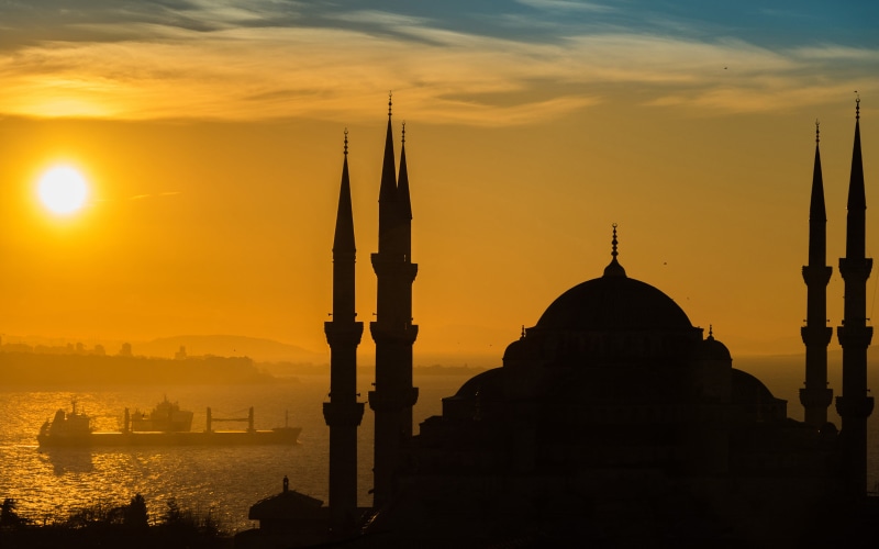 silhouette, building exterior, place of worship, mosque, hd, travel, turkish, belief, desktop, spirituality, laptop, ahmed, building, k, spire
