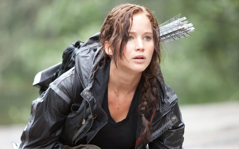 lawrence, women, katniss, everdeen, the hunger games, actresses, jennifer lawrence, katniss everdeen, hunger, arrows, jennifer, games, braids, 2K