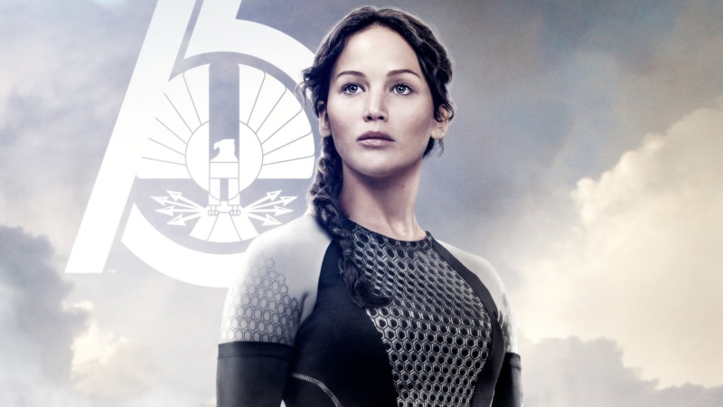 looking, standing, headshot, nature, The Hunger Games, front view, adult, hairstyle, 1080P, women, beauty, cloud - sky, young adult, Jennifer Lawrence
