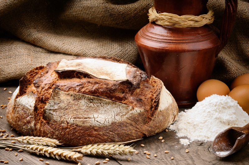 sack, whole Wheat, food, pastry Dough, rural Scene, slice, whole, baguette, seed, breakfast, 4K, homemade, rustic, agriculture, rye - Grain, bread, wood - Material