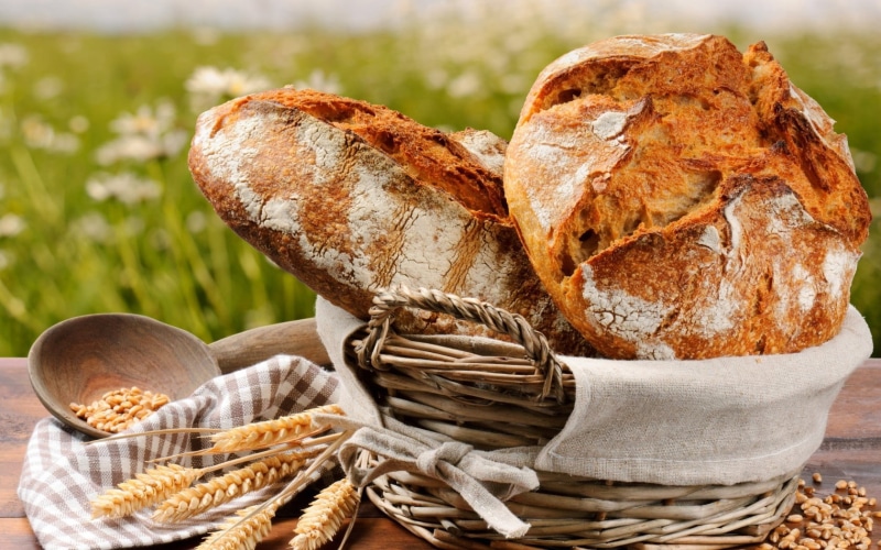 organic, bun, container, meal, loaf of Bread, gourmet, nature, wood - Material, close-up, cultures, bakery, cereals, food, no People, 720P, breakfast
