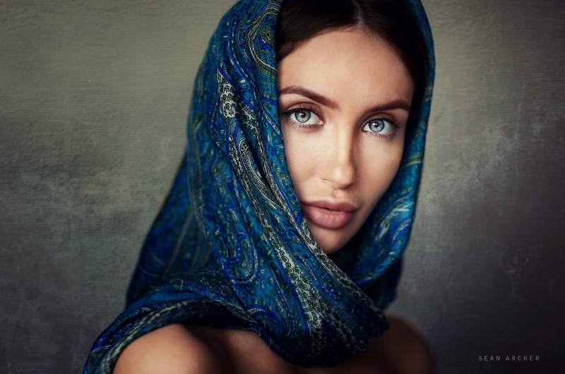 women, beauty, front view, hair, human body part, 1080P, headshot, scarf, model, human face, portrait, body part, beautiful people, beautiful woman, face