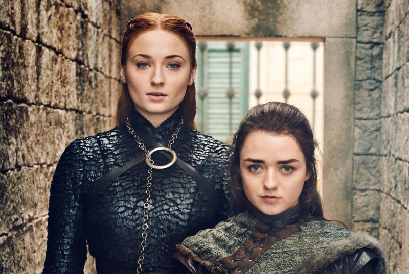 Sophie Turner, 1080P, TV Show, Maisie Williams, Sansa Stark, Arya Stark, Game Of Thrones