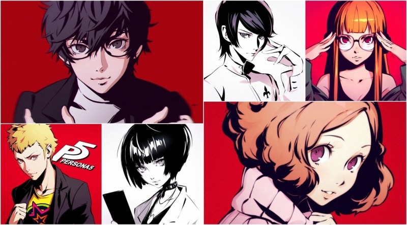 Ryuji Sakamoto, Haru Okumura, 1080P, Persona, Futaba Sakura, Akira Kurusu, Yusuke Kitagawa, Persona 5