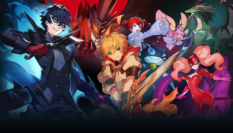 Akira Kurusu, sword, Persona 5, anime girls, fictional characters, 1080P, Ann Takamaki, game characters, anime boys, Nintendo