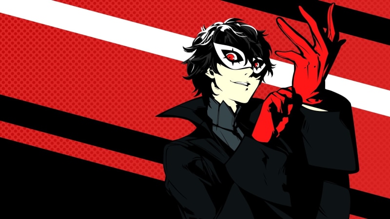 vector, akira, persona, red, com, male, black, short, mask, 244796, kurusu, konachan, all, 1080P, eyes, hair, gloves