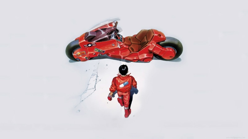 leather, jacket, Futuristic, kaneda, motorbikes, art, anime, x, animation, 1080P, pills, Akira, hd