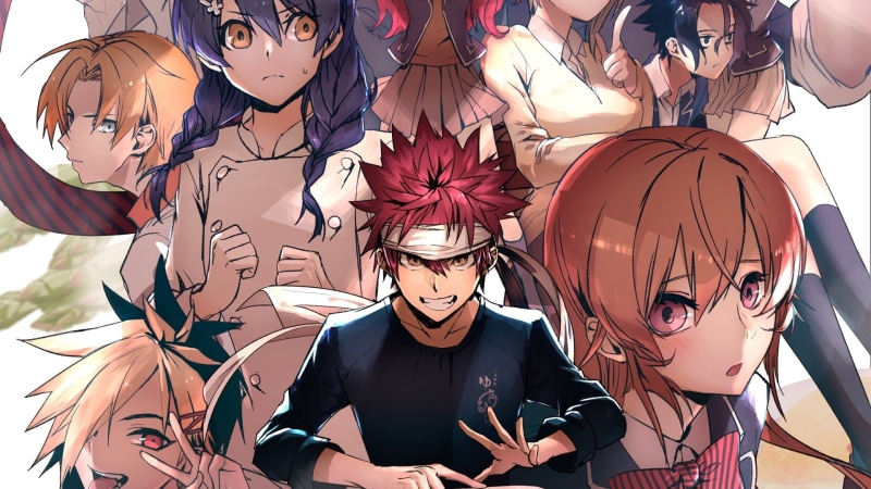 Ryō Kurokiba, Food Wars: Shokugeki no Soma, Sōma Yukihira, Terunori Kuga, Erina Nakiri, Alice Nakiri, Megumi Tadokoro, Anime, Rindō Kobayashi, 1080P, Takumi