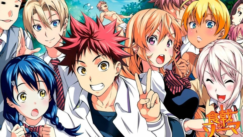 1080P, Nakiri Erina, Tadokoro Megumi, Aldini Takumi, Aldini Isami, Yukihira Soma, Shokugeki no Souma, Nakiri Alice