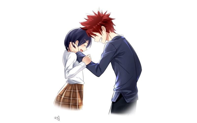 1080P, Shokugeki no Souma, Yukihira Soma, Tadokoro Megumi
