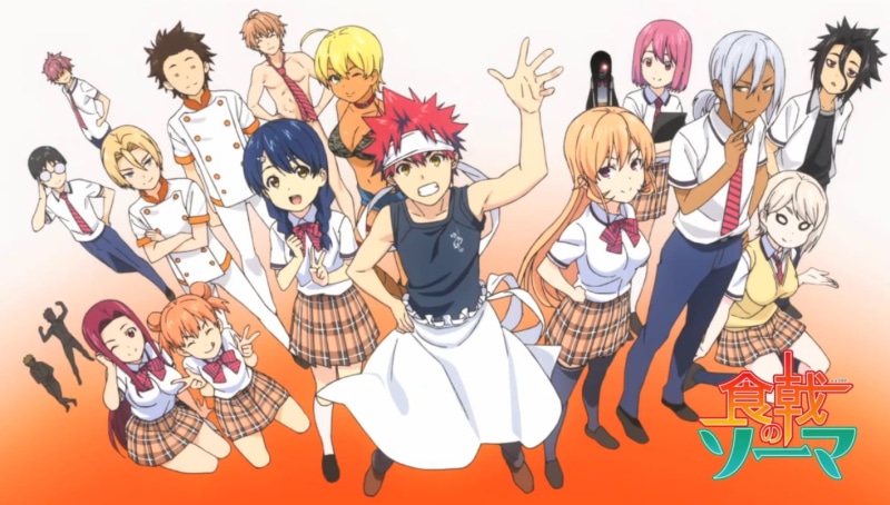 Hayama Akira, Shokugeki no Souma, Shinomiya Kojirou, Tadokoro Megumi, Nakiri Erina, Arato Hisako, Shokugeki no Soma, Yukihira Soma, Nakiri Alice, Aldini Takumi