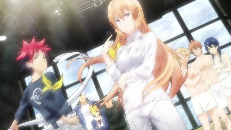 Shokugeki no Souma, boxers, cooking, anime, 1080P, Yukihira Soma, Nakiri Erina