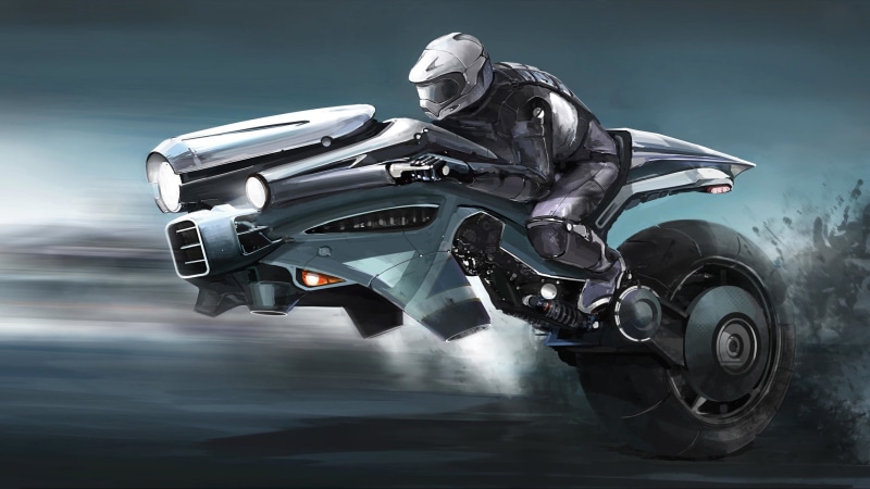 outdoors, transportation, road, one person, biker, sport, animated, day, riding, 2K, futuristic, motorsport, motion, ride, on the move, man