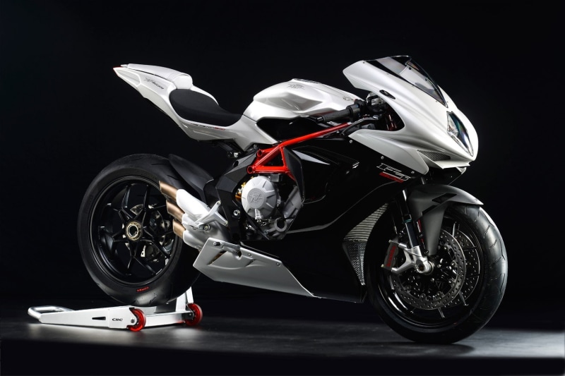MV Agusta f3 800, 720P, studio shot, sport, transportation, wheel, chrome, black background, black color, MV agusta, one person, luxury, motorcycle, crash helmet