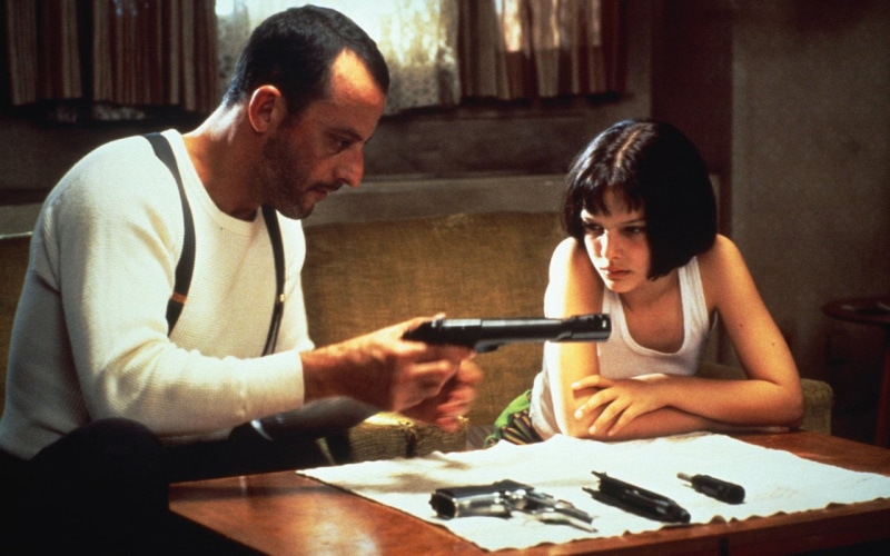 mid adult, people, s, Natalie Portman, Movie, togetherness, women, Leon: The Professional, indoors, mid adult men, home interior, casual clothing, concentration